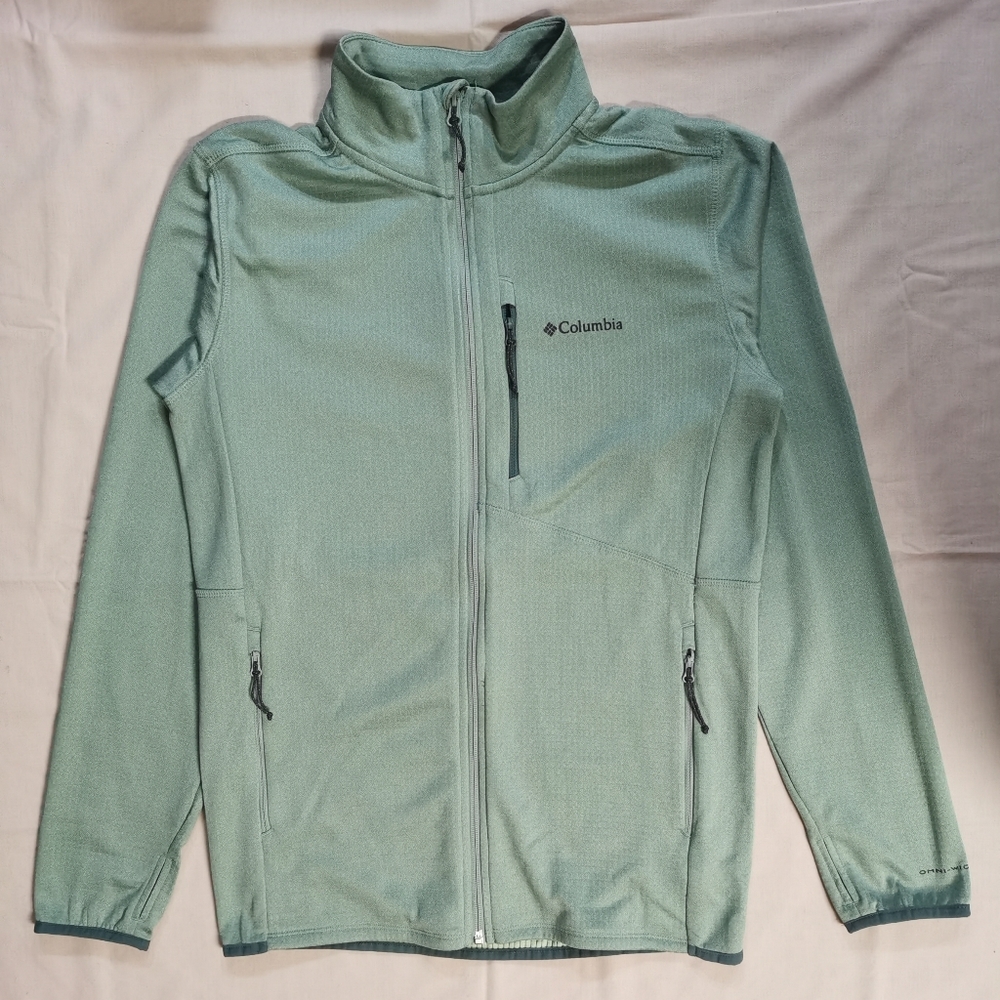 Columbia Women's Green Long Sleeve Full Zip Sweater S